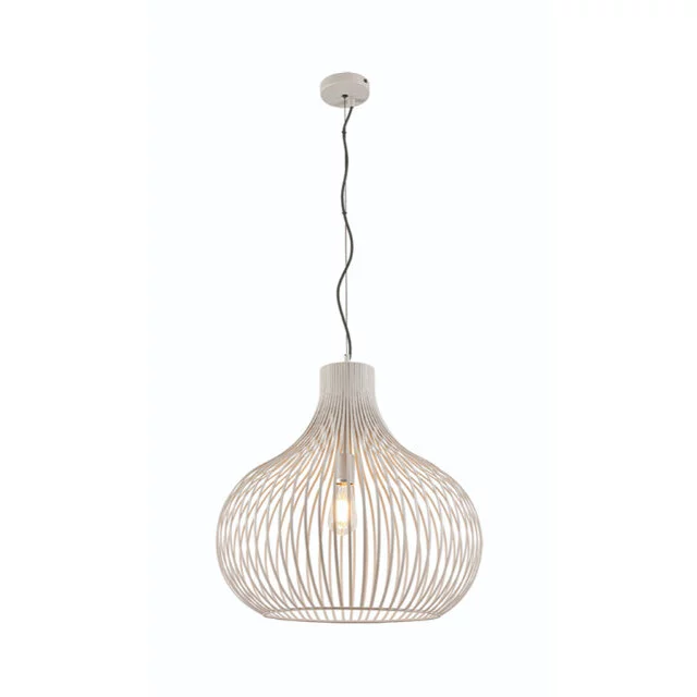 Hanglamp Aglio 1-lichts crème Ø58 cm