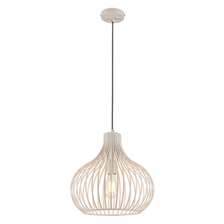 Freelight Modern Scandinavisch hanglamp Aglio Ø38cm 1-lichts crème