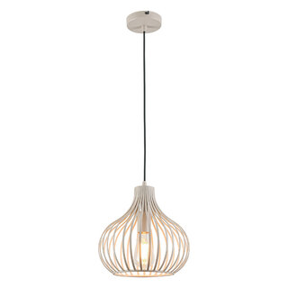 Hanglamp Aglio 1-lichts crème Ø28 cm