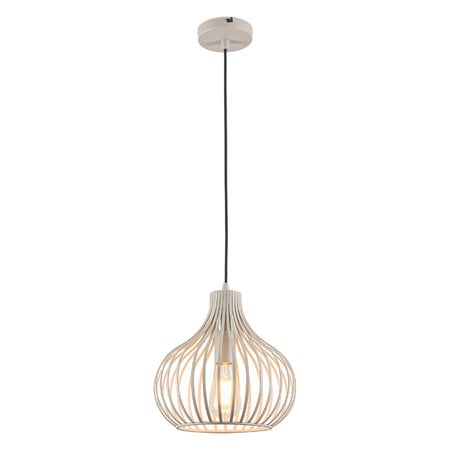 Freelight Modern Scandinavisch hanglamp Aglio Ø28cm 1-lichts crème