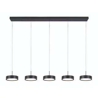 Hanglamp Alieno 5-lichts zwart