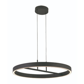 Hanglamp Livello 1-lichts zwart Ø60cm