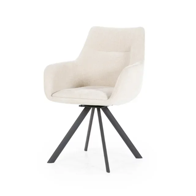 Eetkamerstoel Bliss met armleuning beige