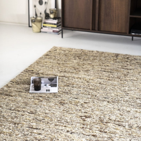 By-Boo Modern Scandinavisch vloerkleed Takara Mosterd 190x290 cm