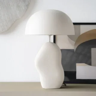 Tafellamp Aizu 1 lichts beige