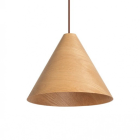 Hanglamp Robin 1-lichts eikenhout Ø33 cm
