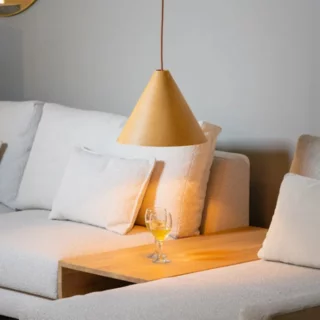 Hanglamp Robin 1-lichts eikenhout Ø45 cm
