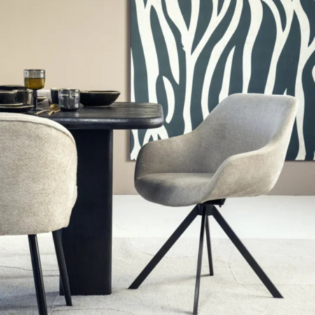 Eleonora Modern Scandinavisch eetkamerstoel Mamé houston beige