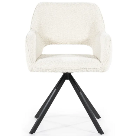 Eleonora Scandinavisch Modern eetkamerstoel Fabio beige spark