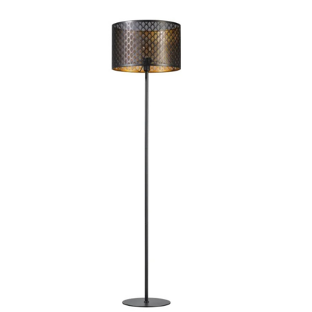ETH Modern Industrieel vloerlamp Laser 1-lichts zwart