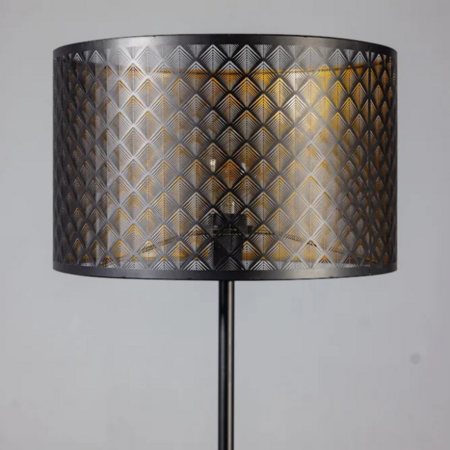ETH Modern Industrieel vloerlamp Laser 1-lichts zwart