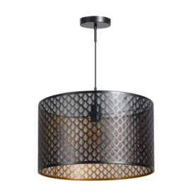Hanglamp Laser 1-lichts zwart Ø50 cm