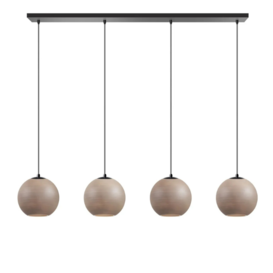 Hanglamp Orb Saturn 4-lichts taupe
