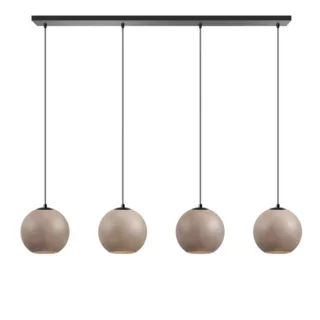 Hanglamp Orb Saturn 4-lichts taupe