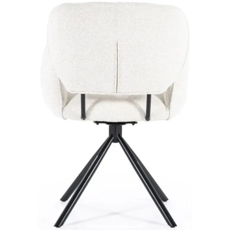 Eleonora Modern Scandinavisch eetkamerstoel Rosalin Moon beige
