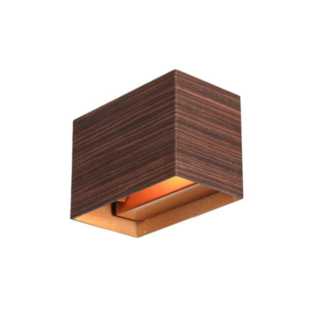 Wandlamp Muro 1-lichts houtlook