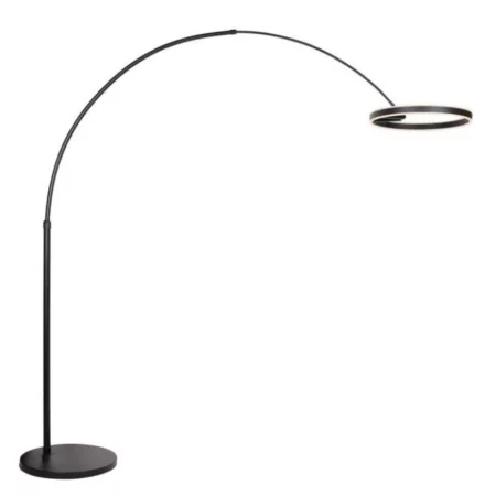 Steinhauer Modern Scandinavisch vloerlamp Ringlux 1-lichts zwart