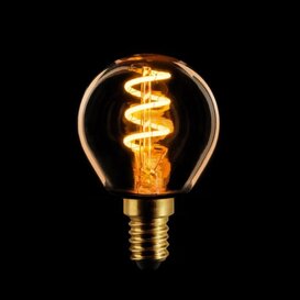 ETH Led spiraal filament kogel E14 4W 3 stappen dimbaar goud