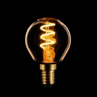 ETH Led spiraal filament kogel E14 4W 3 stappen dimbaar goud