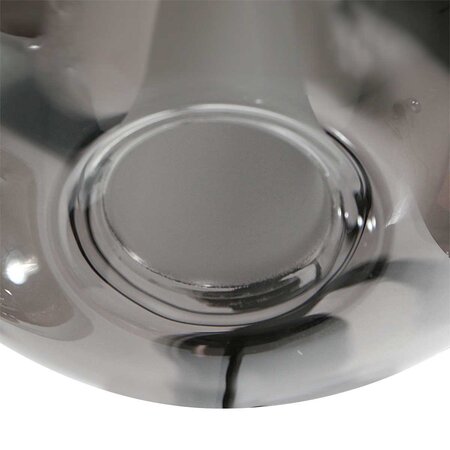 Steinhauer Design modern hanglamp Glimsy 1-lichts zwart met smoke glas