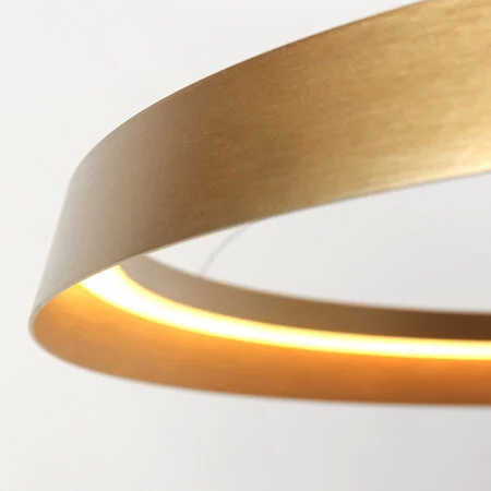 Steinhauer Modern Scandinavisch hanglamp Ringlux 1-lichts 60 cm goud