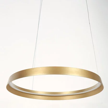 Steinhauer Modern Scandinavisch hanglamp Ringlux 1-lichts 60 cm goud