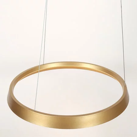 Steinhauer Modern Scandinavisch hanglamp Ringlux 1-lichts 60 cm goud