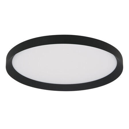 Steinhauer Modern Scandinavisch plafondlamp Flady Ø50 cm zwart