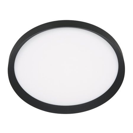 Steinhauer Modern Scandinavisch plafondlamp Flady Ø50 cm zwart