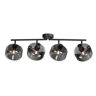 Opbouwspot Tenebris 4-lichts smoke