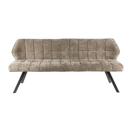 BelaLuz Modern Scandinavisch eetkamerbank Turn Rich champagne