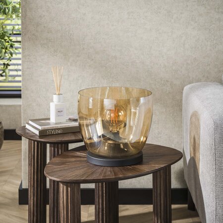 BelaLuz Moderne vloerlamp Dash Up L 1-lichts amber