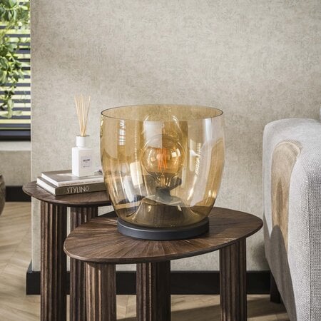BelaLuz Moderne vloerlamp Dash Up XL 1-lichts amber