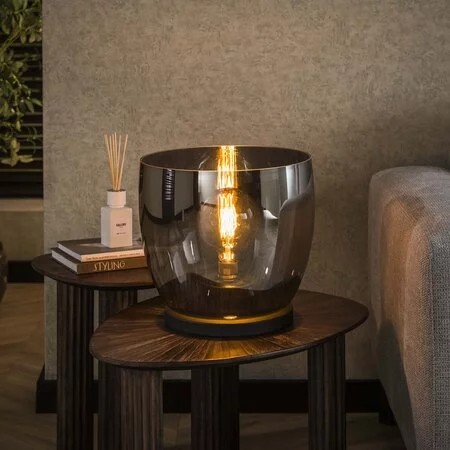 BelaLuz Moderne vloerlamp Dash Up XL 1-lichts smoke