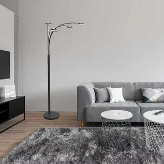 Vloerlamp Synna 5-lichts zwart