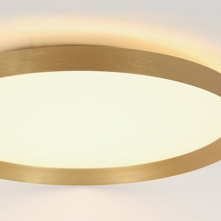 Steinhauer Modern Scandinavisch plafondlamp Flady Ø50 cm goud