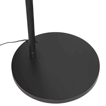 Steinhauer Modern Scandinavisch vloerlamp Ringlux 1-lichts zwart