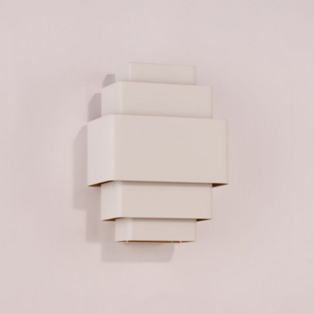 Artdelight Modern design wandlamp Layers 3-lichts wit goud