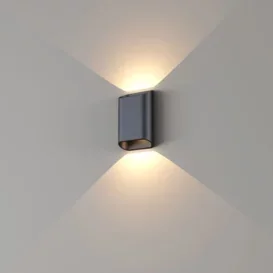 Wandlamp Diaz small 2-lichts zwart