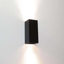 Wandlamp Dante 2-lichts zwart