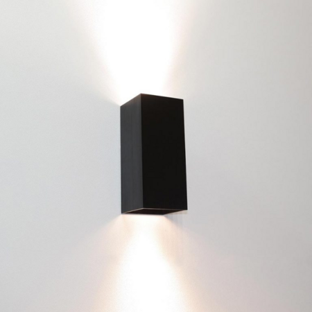 Artdelight Modern Industriële wandlamp Dante 2-lichts zwart