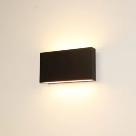 Wandlamp Box 2-lichts zwart