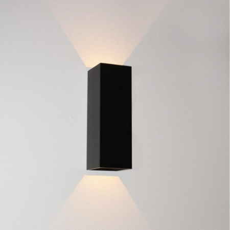Artdelight Modern Industrieel wandlamp Vegas small 2-lichts zwart
