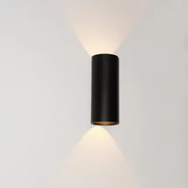 Wandlamp Brody 2-lichts zwart