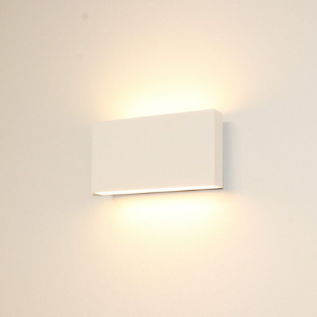 Artdelight Modern Scandinavisch wandlamp Box 2-lichts wit