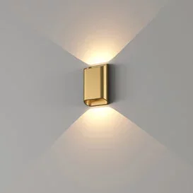 Wandlamp Diaz small 2-lichts warm goud