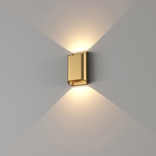 Wandlamp Diaz small 2-lichts warm goud