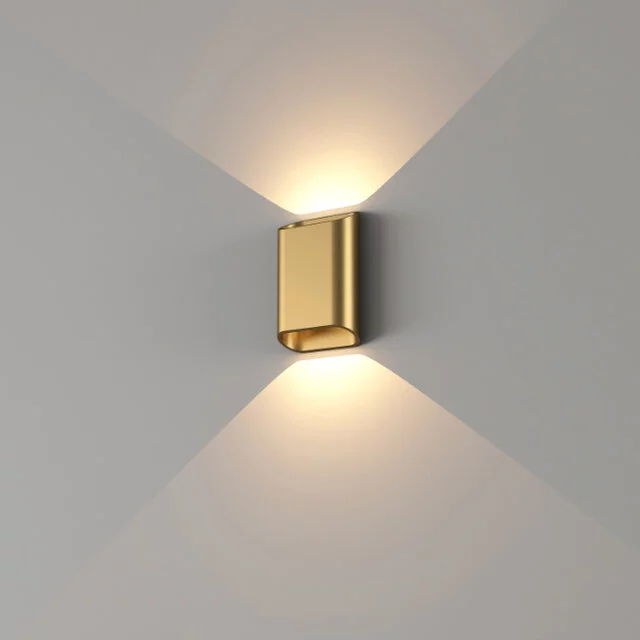Wandlamp Diaz small 2-lichts warm goud
