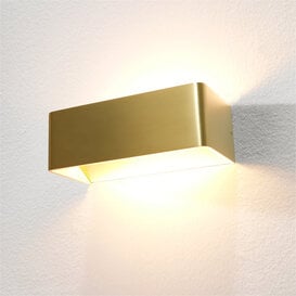 Wandlamp Mainz 2-lichts goud geborsteld