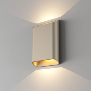 Wandlamp Diaz 2-lichts champagne Dim to Warm